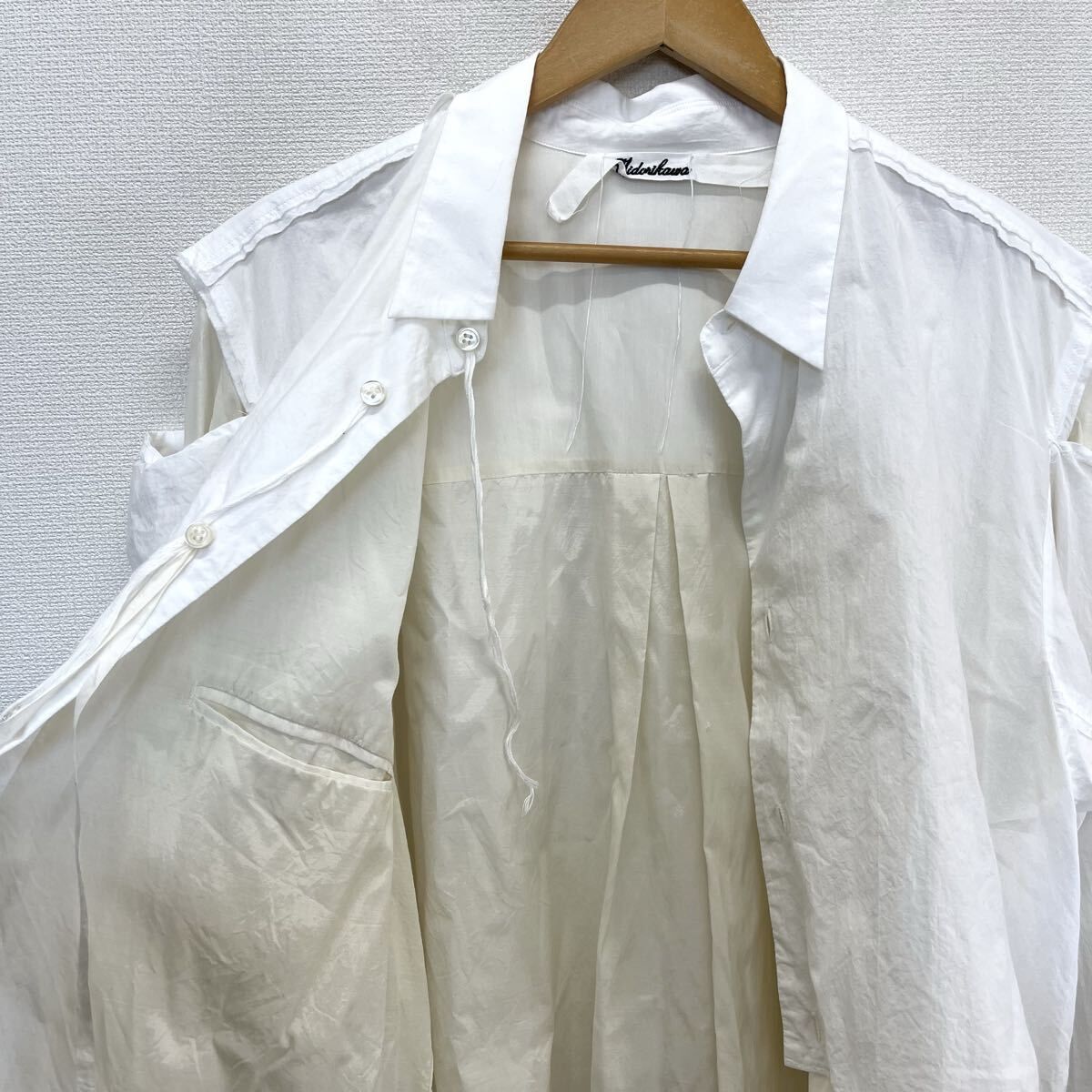midorikawa シャツ Midorikawa ミドリカワ MID19AW-SH06 SHOULDER OPEN SHIRT ショルダー
