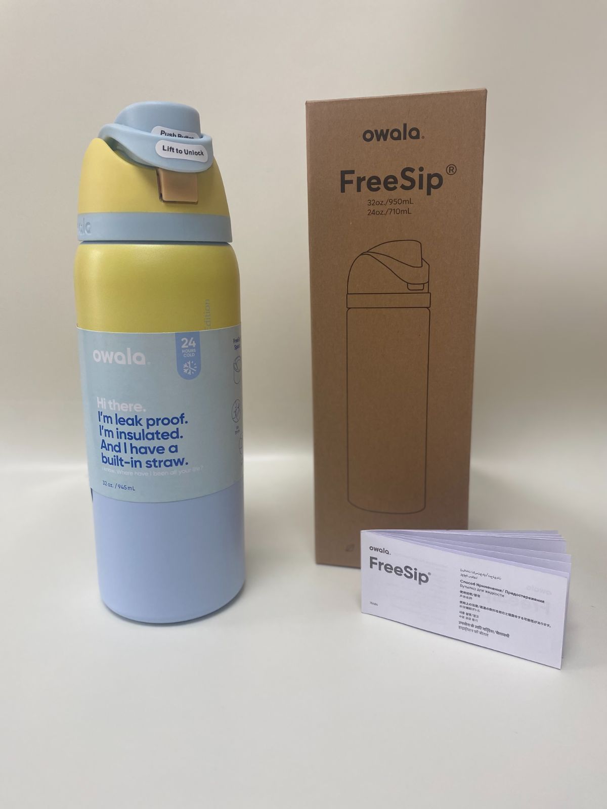 Owala FreeSipステンレススチールウォーターボトル32oz - メルカリ