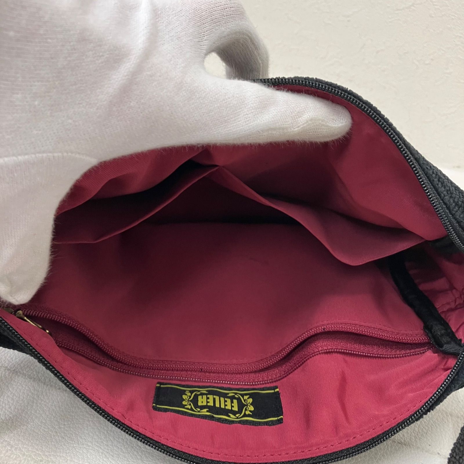 8589 FEILER フェイラー ラビリンス ショルダーバッグ シュニール織り