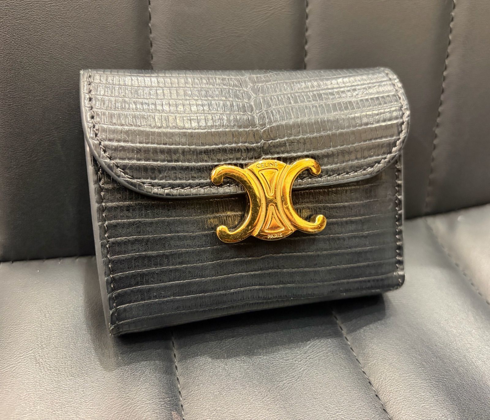 セリーヌ CELINE セリーヌ 三つ折り財布 トリオンフ 三つ折り財布 