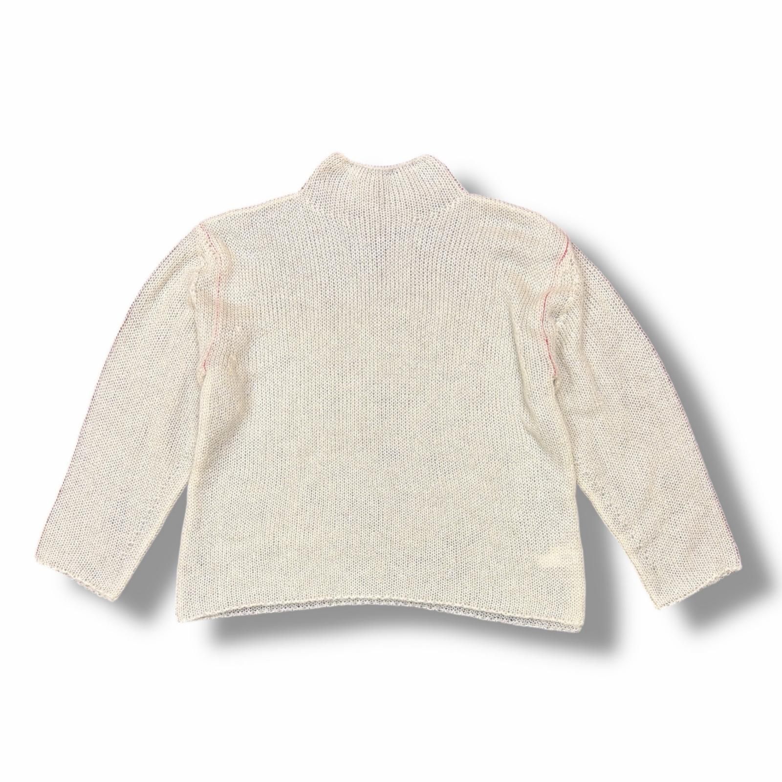 参考上代66000円 beautiful people wooled mohair knitted pullover ウールモヘアニット セーター ビューティフルピープル 1435210003 ホワイト 42 （6978M） 参考上代66000円 beautiful people wooled mohair knitted pullover