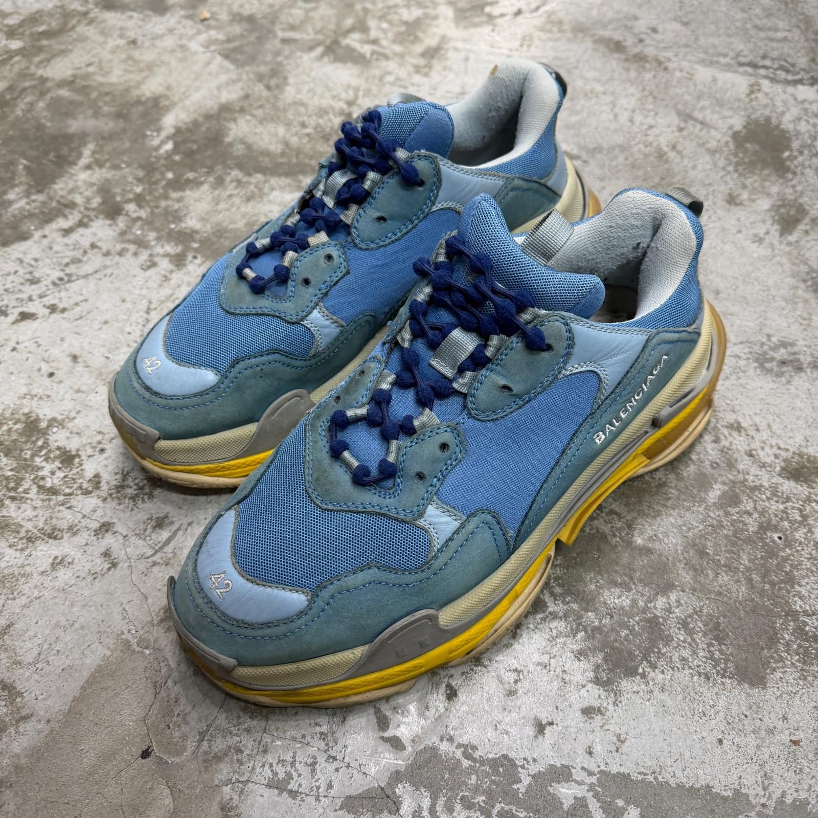 バレンシアガ トリプルs 青 BALENCIAGA Triple S SSENSE Exclusive 