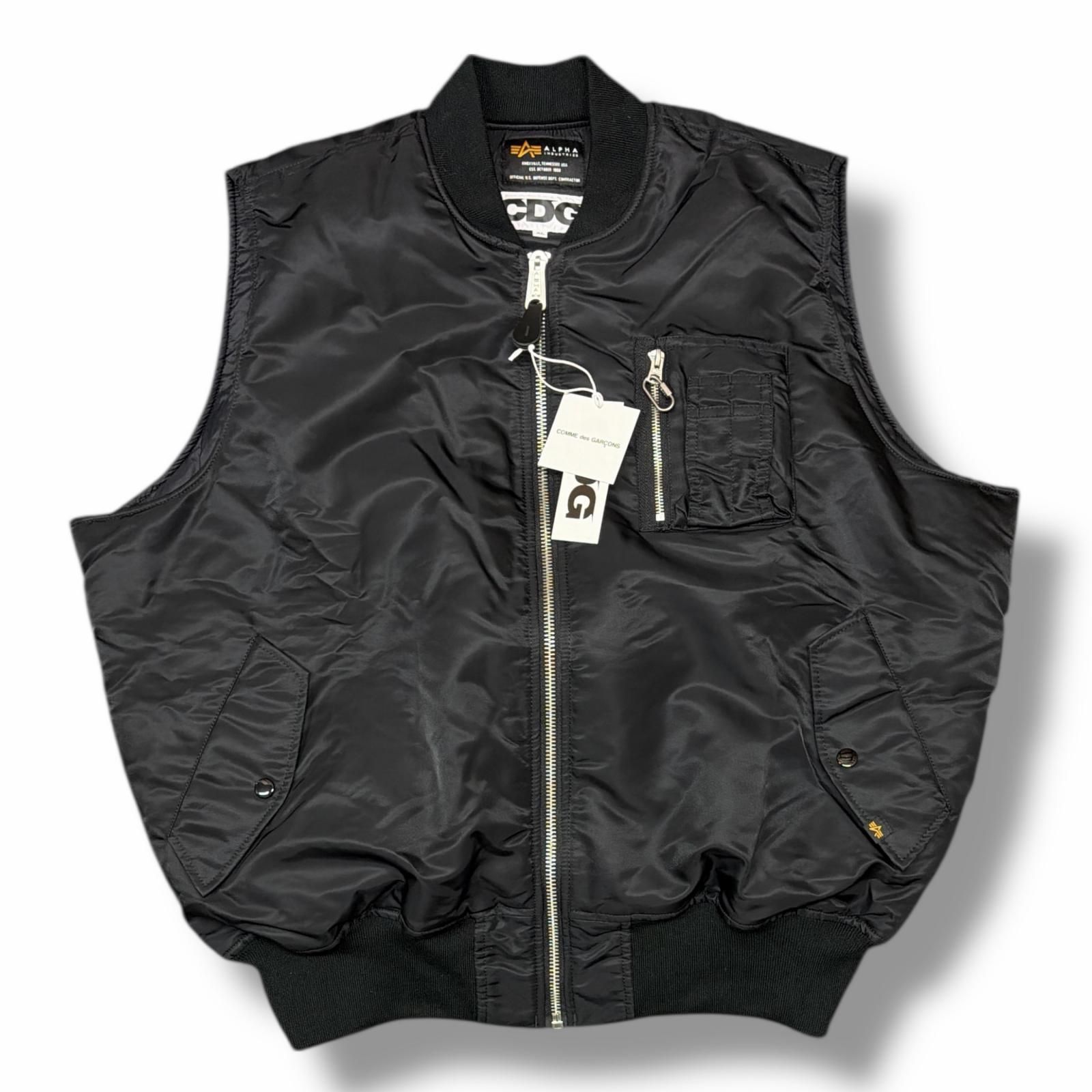 COMME des GARCONS × ALPHA AD2025 MA-1 VEST フライトベスト 