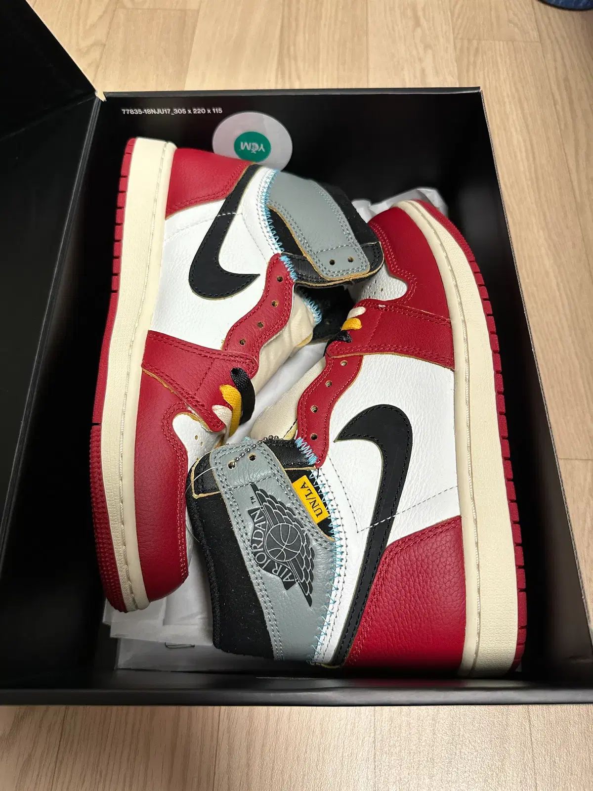 250)ジョーダン 1 x ユニオン レトロ ハイ OG シカゴ シャドウ 【公式 