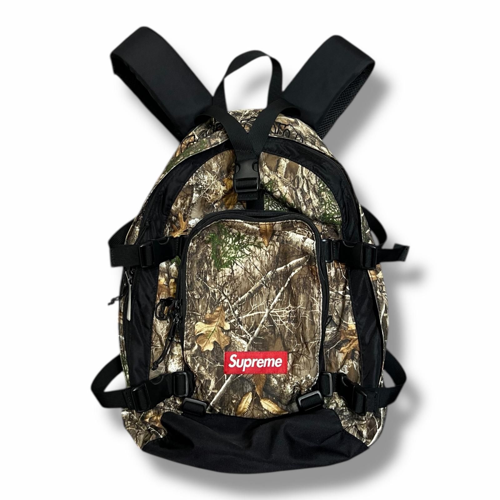 【未使用級】シュプリーム　19FW バックパック　 リアルツリー　カモ柄 Supreme 'Backpack'バックパック Real Tree Camo リアルツリーカモ