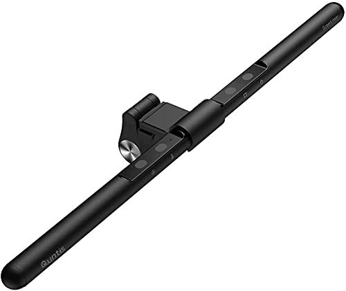 Quntis デスクライト USBライト モニターライト 52 cm バーライト 掛け式ライト 自動調光厚さ0.7 cm?3.5 cmのモニターに対応 Ra>95 目に優しい 無段階色温度と輝度調整 PC作業|読書|譜面台|ネトゲ廃人に対応 facdf 259