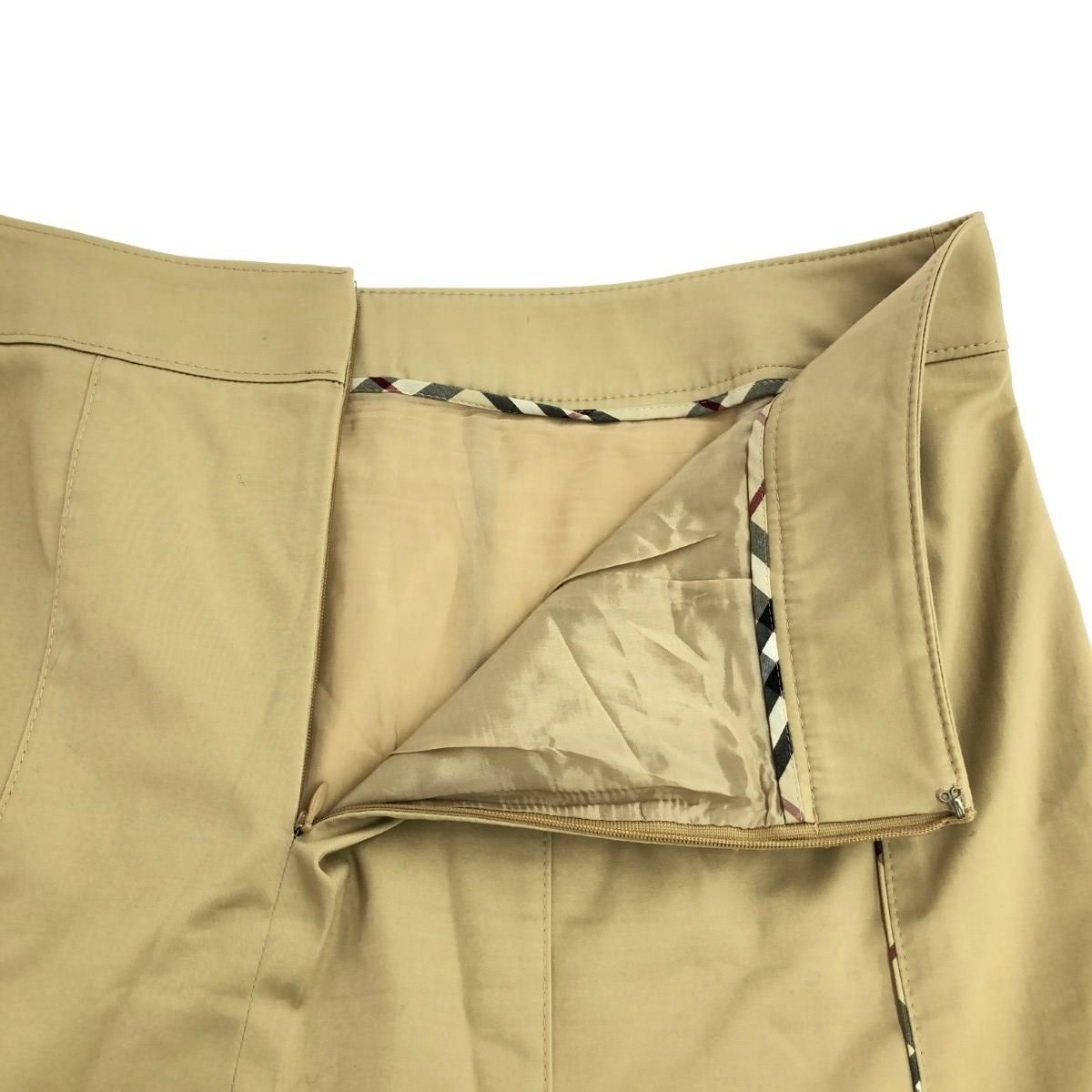 BURBERRY LONDON バーバリーロンドン チェックパイピングスカート