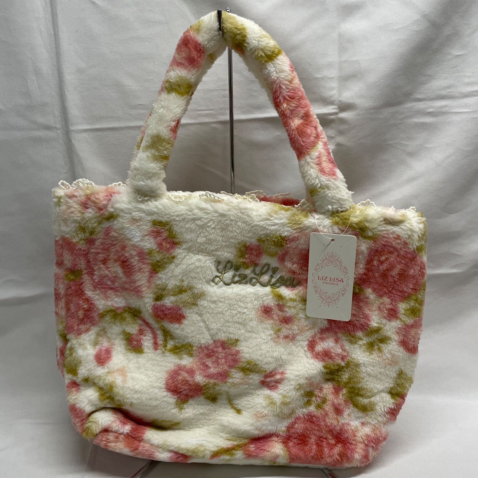 ◇ LIZLISA ハンドバッグ 【タグ付き/保管品】フリースのような生地