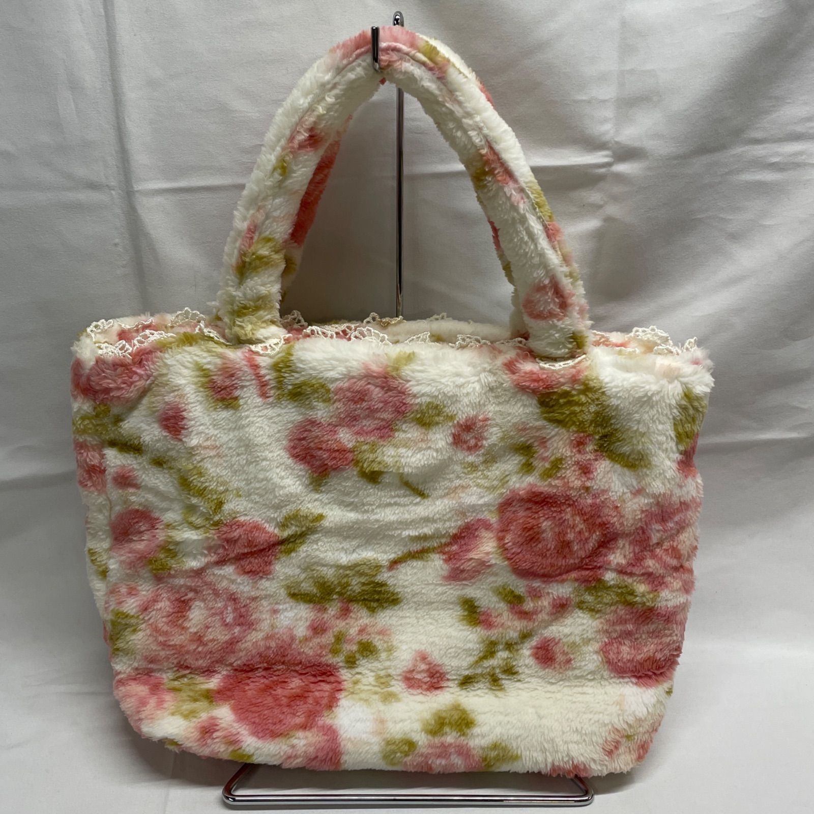 ◇ LIZLISA ハンドバッグ 【タグ付き/保管品】フリースのような生地