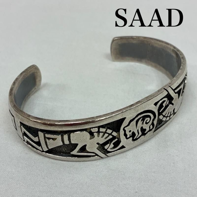 サード ホピ オーバーレイ ベア ココペリ シルバー 925 バングル