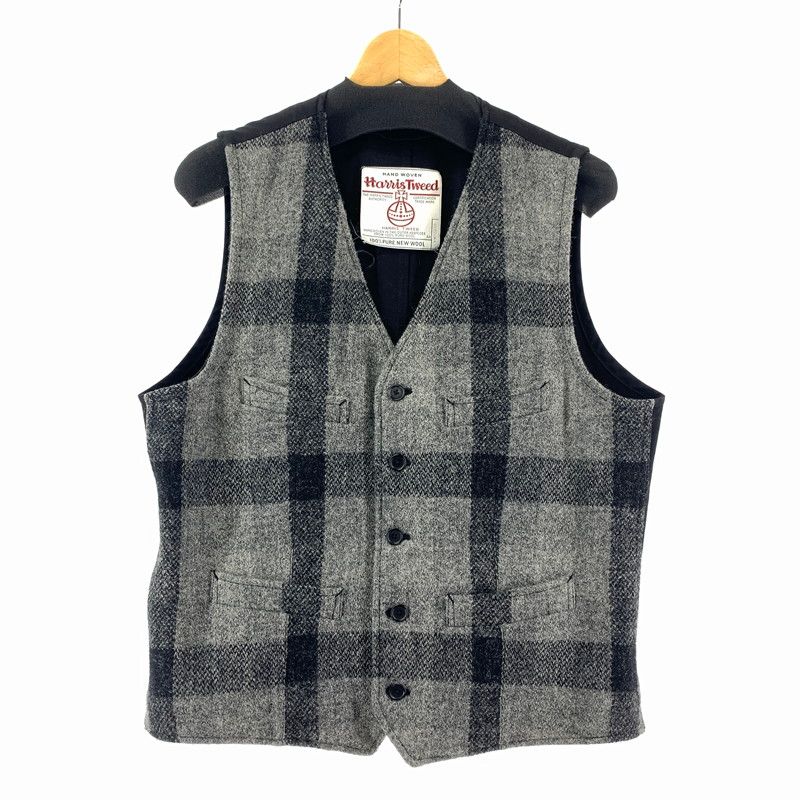 c*n様 ハリスツイード　ベスト⭐️中古 中古品】 HARRIS TWEED × MALE&CO ハリスツイード×メイルアンドコー