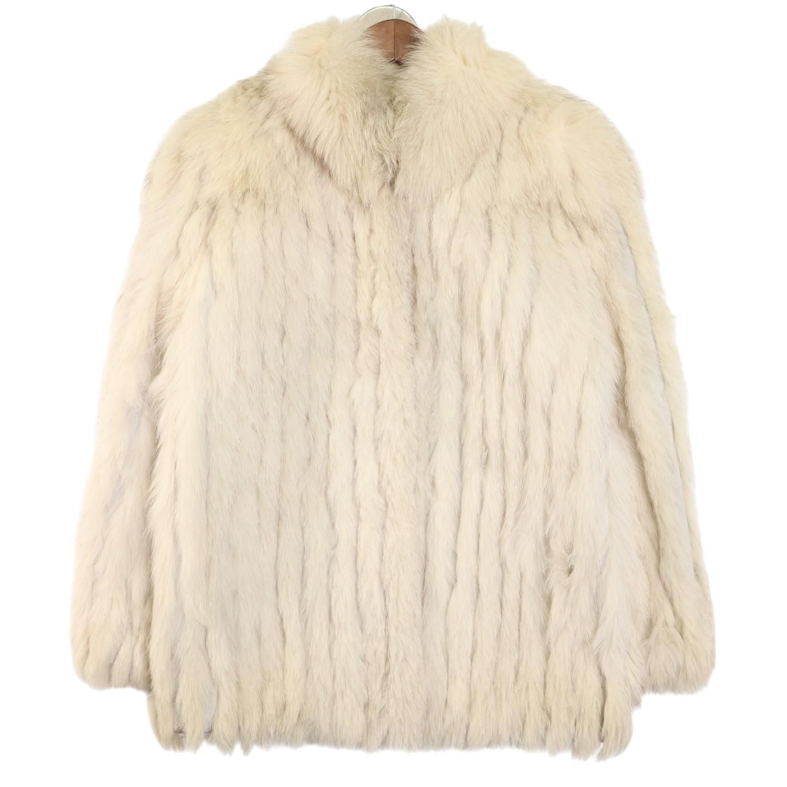 割引済み⭐︎最高級クラス　SAGA FOX  ファーコート　毛皮　11号 SAGA FOX 本毛皮フォックスファーコート オフホワイトクリーム 11号