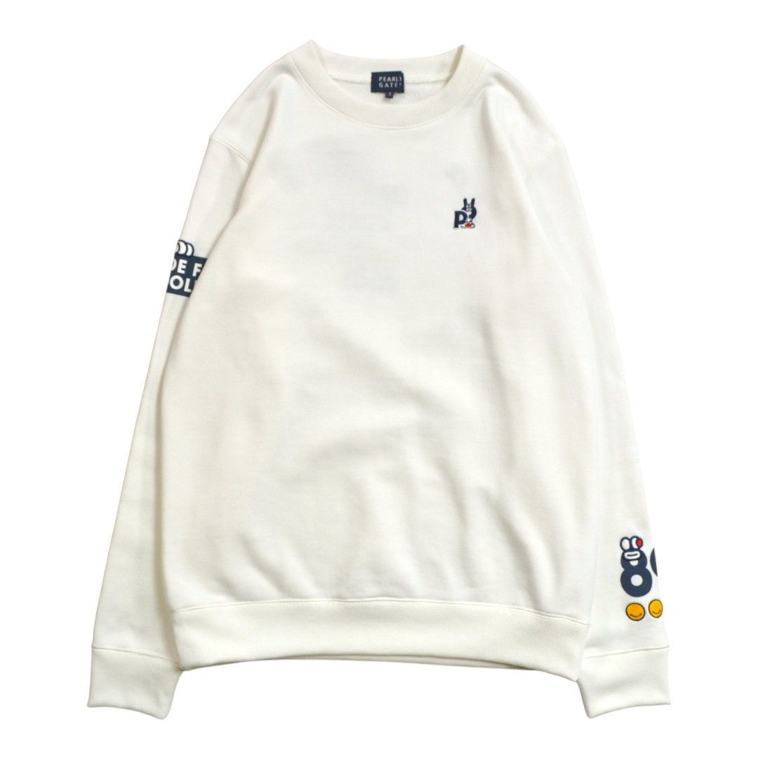 美品】PEARLY GATESパーリーゲイツ どうしちゃったPG 裏毛クルーネック