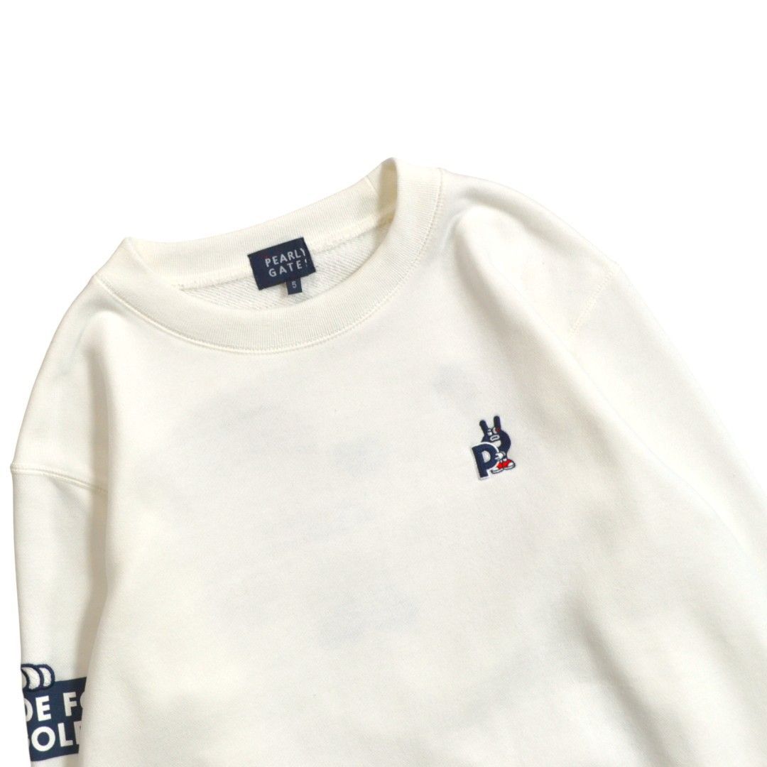 美品】PEARLY GATESパーリーゲイツ どうしちゃったPG 裏毛クルーネック