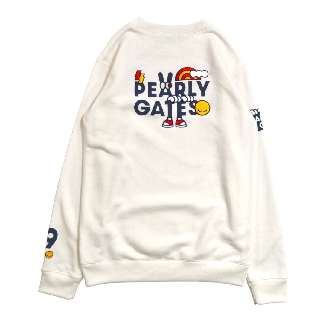 美品】PEARLY GATESパーリーゲイツ どうしちゃったPG 裏毛クルーネック