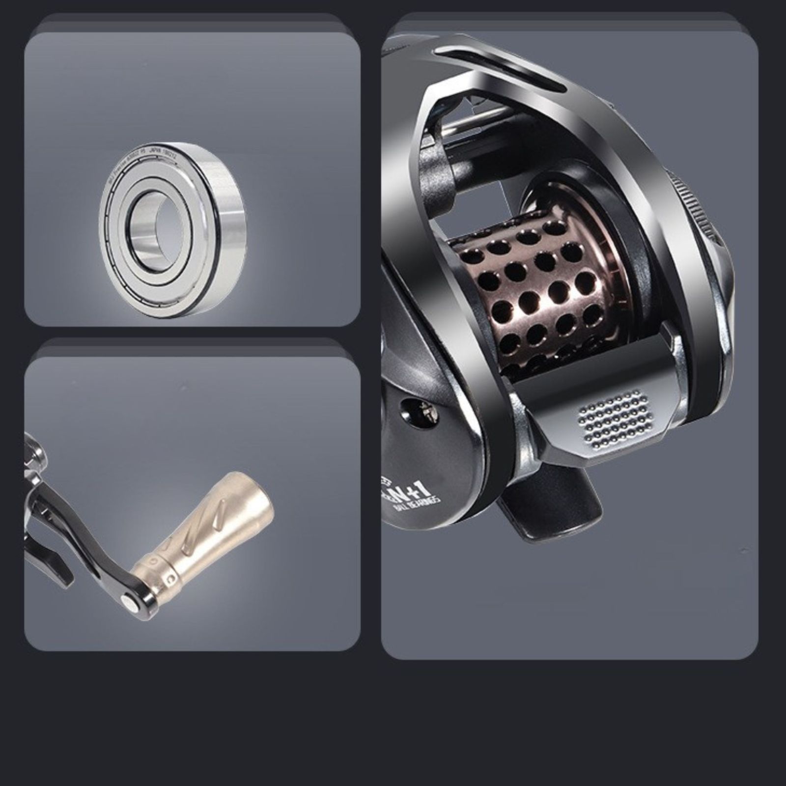 送料無料】ベイトリール 右ハンドル 左ハンドル フィッシング リール