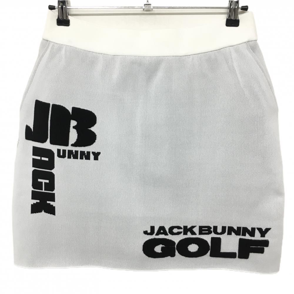 新品】ジャックバニー スカート 白×黒 ビッグロゴ 内側インナー 新品】ジャックバニー スカート 白×黒 ビッグロゴ 内側インナー