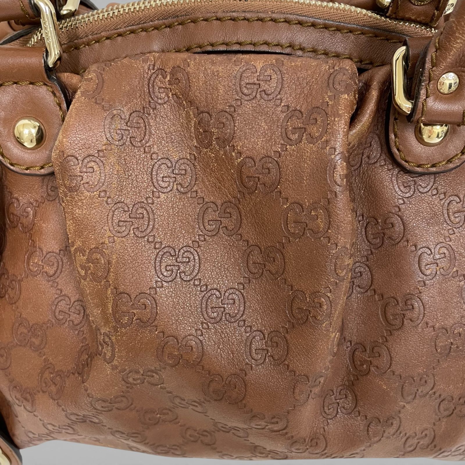 GUCCI グッチ ハンドバッグ シマレザー 223974 506631 - メルカリ