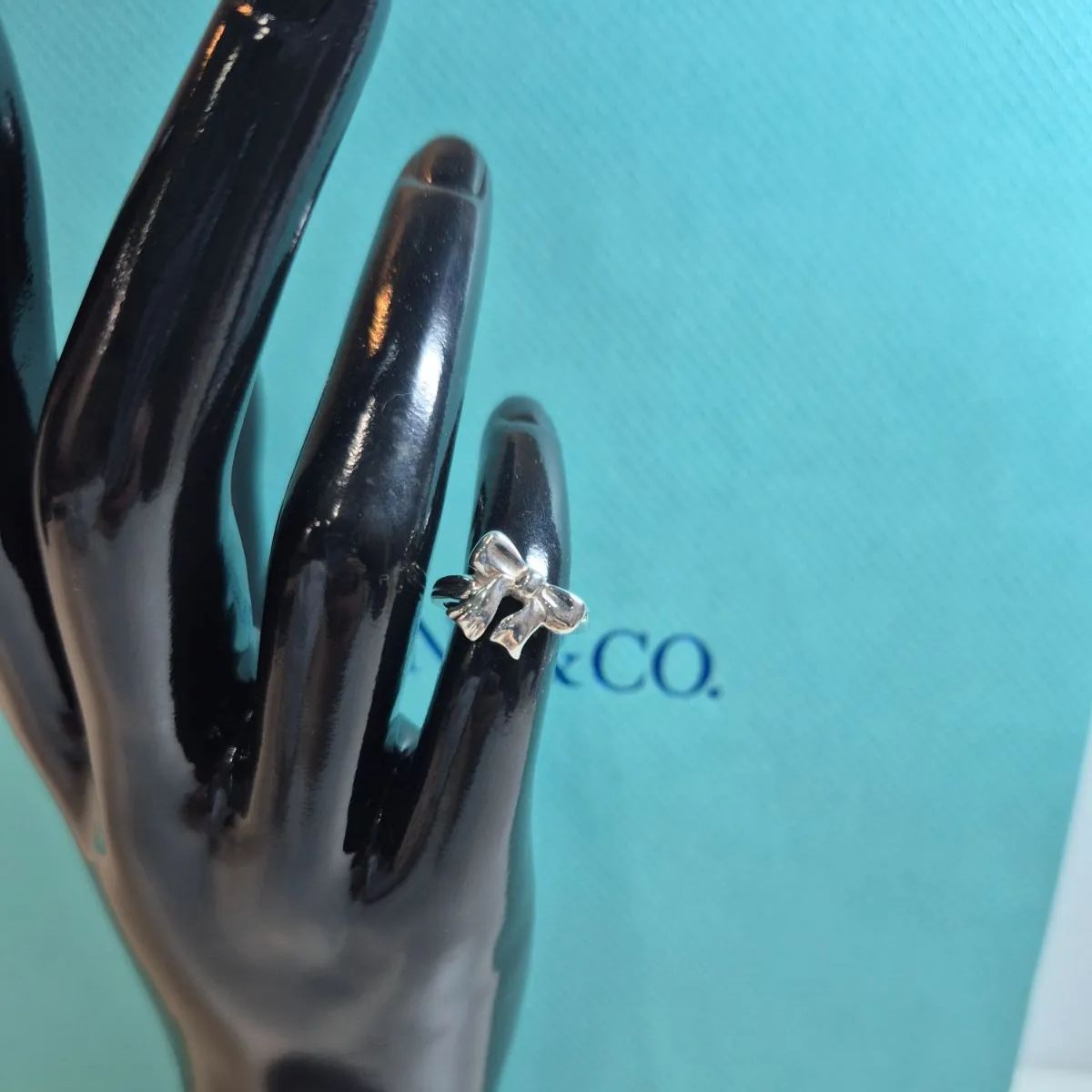 Tiffany & Co. ティファニー リボン リング 指輪 SV925 ピンキーリング