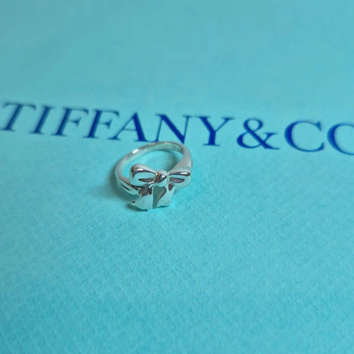 Tiffany & Co. ティファニー リボン リング 指輪 SV925 ピンキーリング
