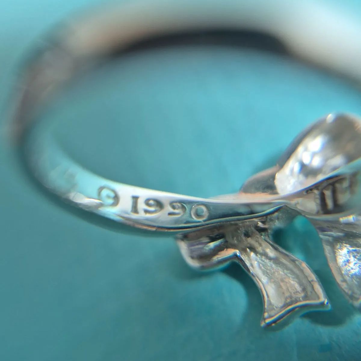 Tiffany & Co. ティファニー リボン リング 指輪 SV925 ピンキーリング
