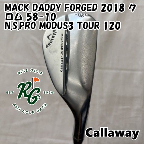 ゴルフ ウェッジ キャロウェイ MACK DADDY FORGED 2018 クロム 58