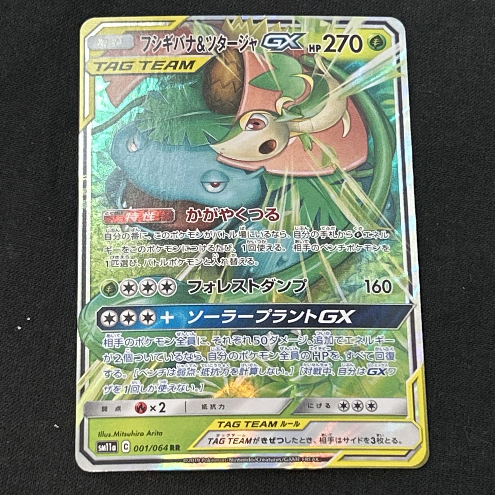 浜館56-1372] ポケモンカード ポケカ フシギバナ＆ツタージャGX SM11a