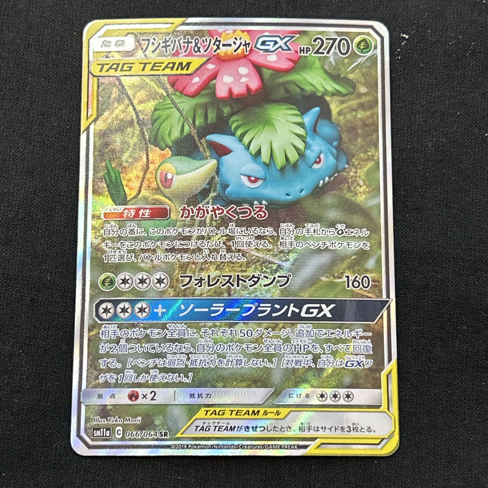 浜館56-1372] ポケモンカード ポケカ フシギバナ＆ツタージャGX SM11a