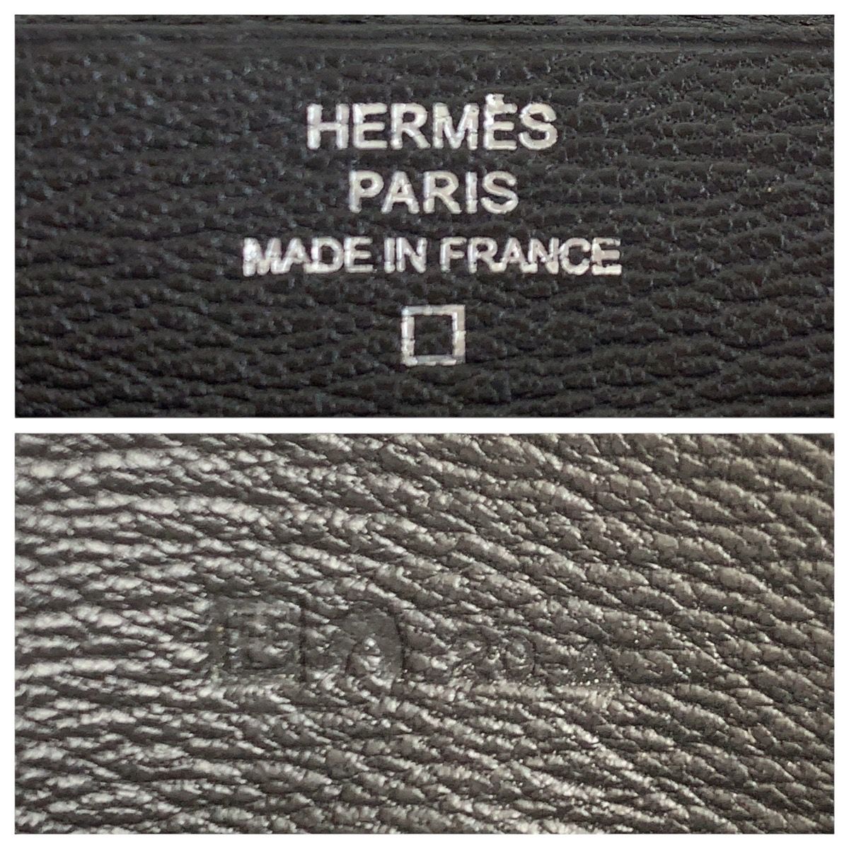 美品 HERMES エルメス MC2 フレミング ブラック 黒 アリゲーター 長