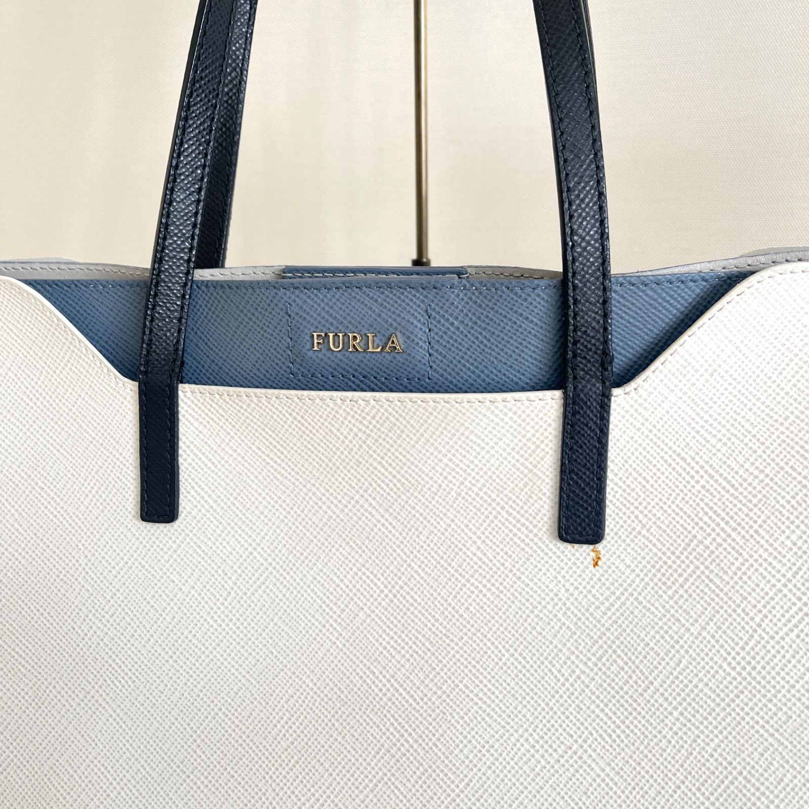 FURLA フルラ fantasia ファンタジア トートバッグ バイカラー