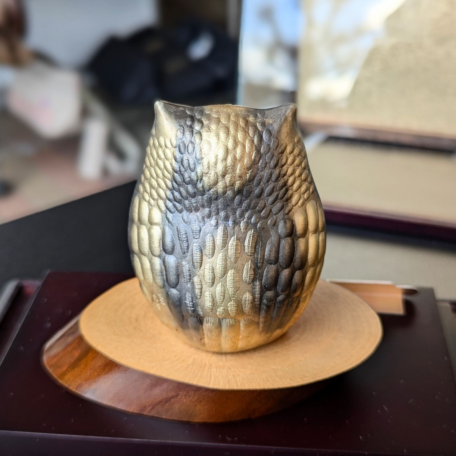 武比古 フクロウ 置物 純銀 - メルカリ