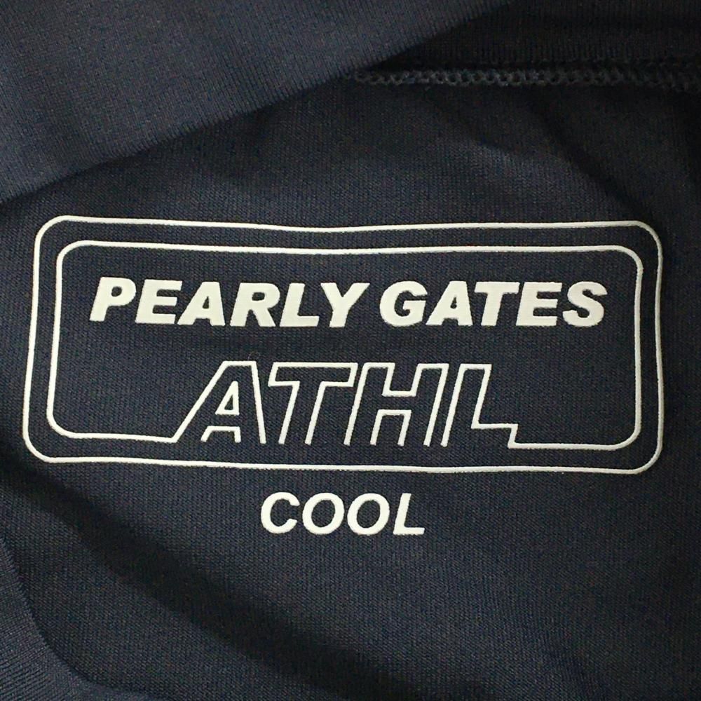 超美品】パーリーゲイツ ハイネックインナーシャツ ネイビー