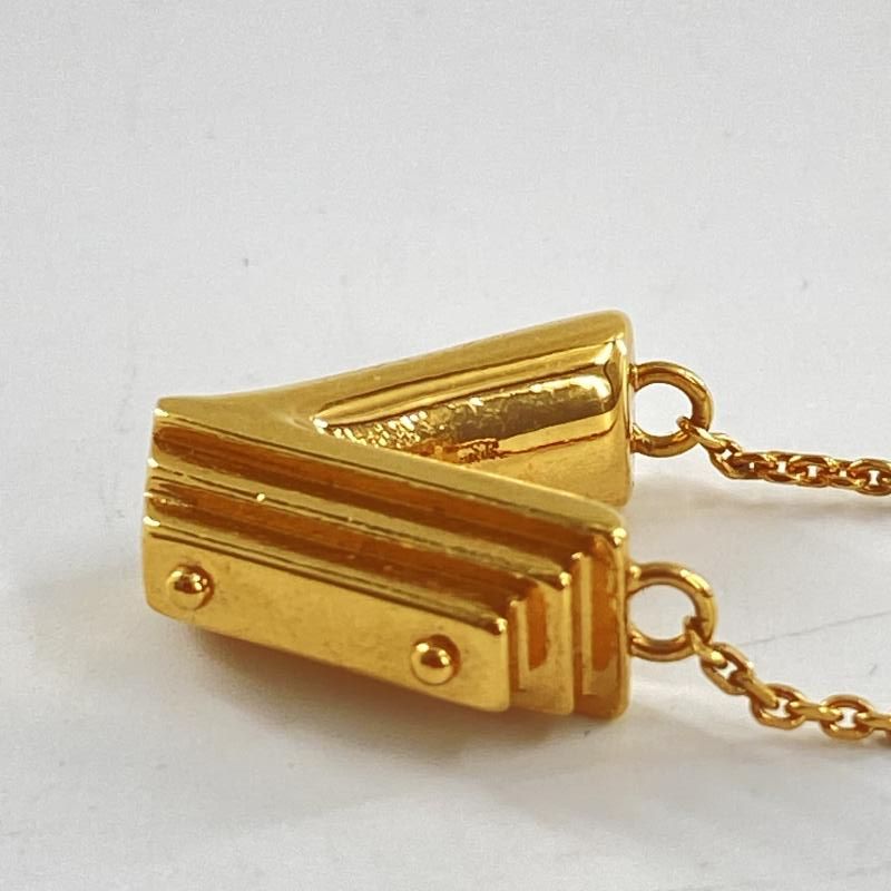 中古】LOUIS VUITTON LV＆ME V ネックレス M61077 ゴールドカラー ルイ