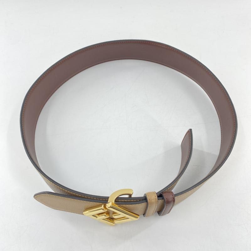 中古】FENDI FFダイヤモンドリバーシブルベルト 8C0736 カーフレザー