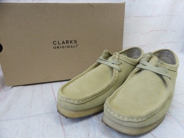 中古】箱有 Clarks ｸﾗｰｸｽ ﾌﾞｰﾂ ﾜﾗﾋﾞｰ ﾃﾞｯｷｼｭｰｽﾞ 61489841 ﾍﾞｰｼﾞｭ 42 1
