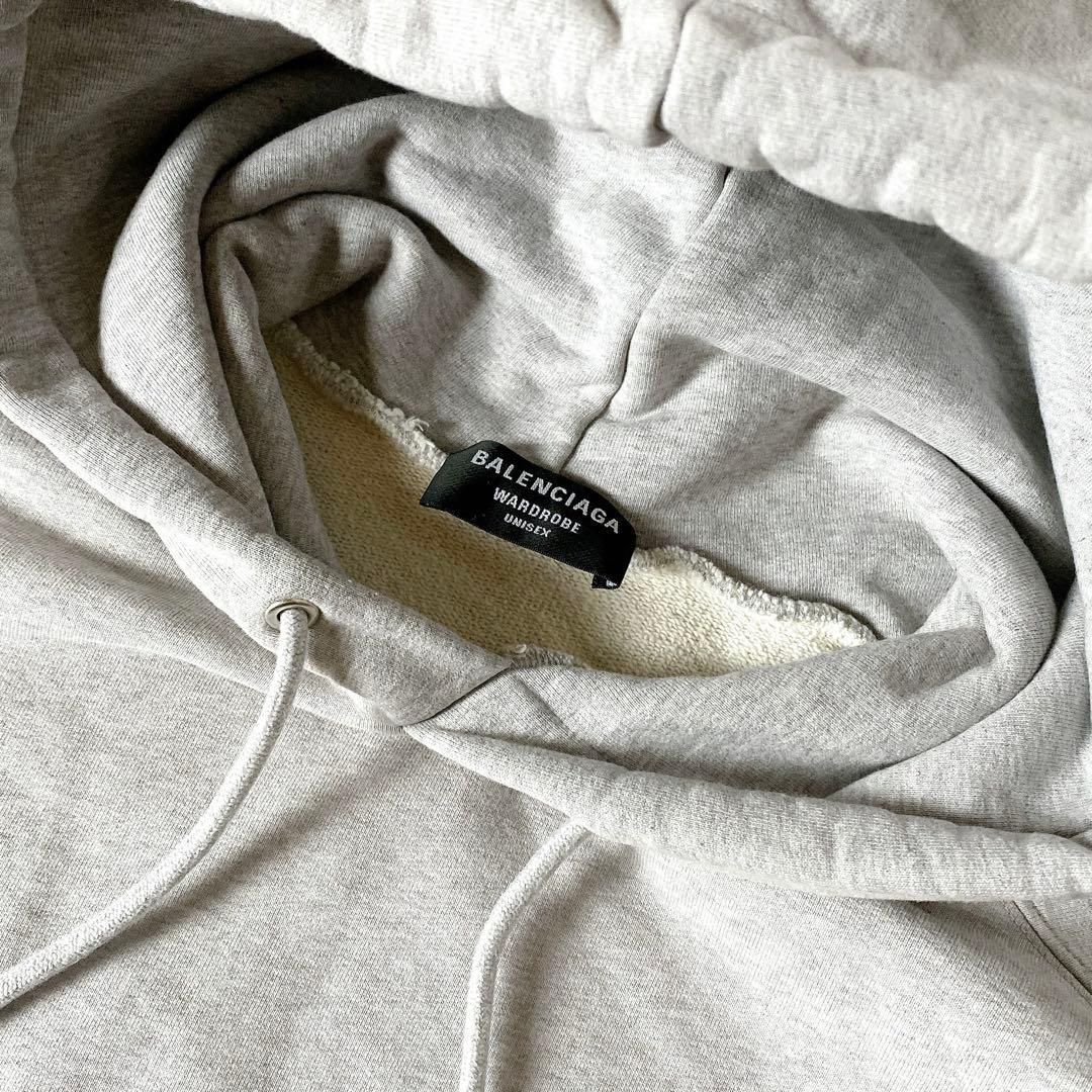 BALENCIAGA / ロゴパーカー グレー XS メンズ フーディー - メルカリ