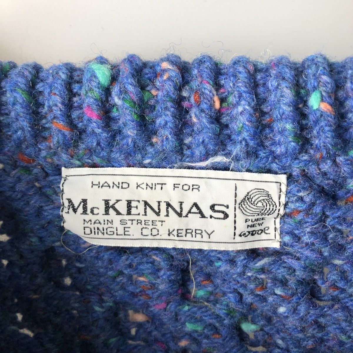大人気，セール 古着 McKENNAS カラーネップ HAND KNIT ハンドニット