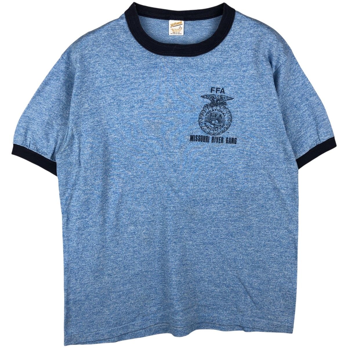 古着 80年代 Sportswear FFA リンガーTシャツ USA製 メンズL相当