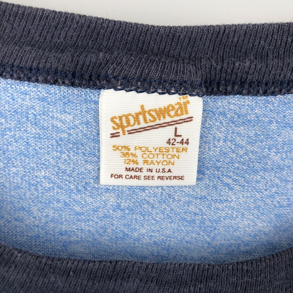 古着 80年代 Sportswear FFA リンガーTシャツ USA製 メンズL相当