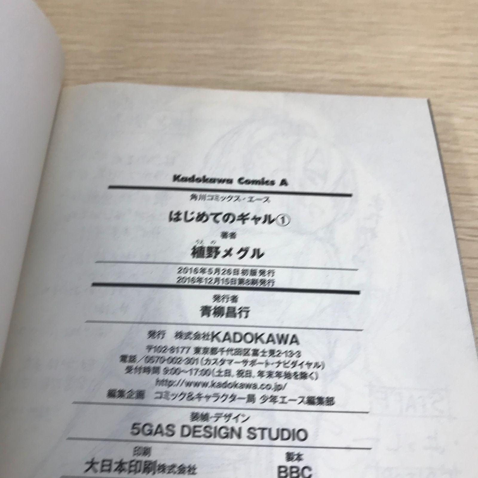 はじめてのギャル 1巻/【作者】植野メグル/GF-0226001669-YP/GF08751