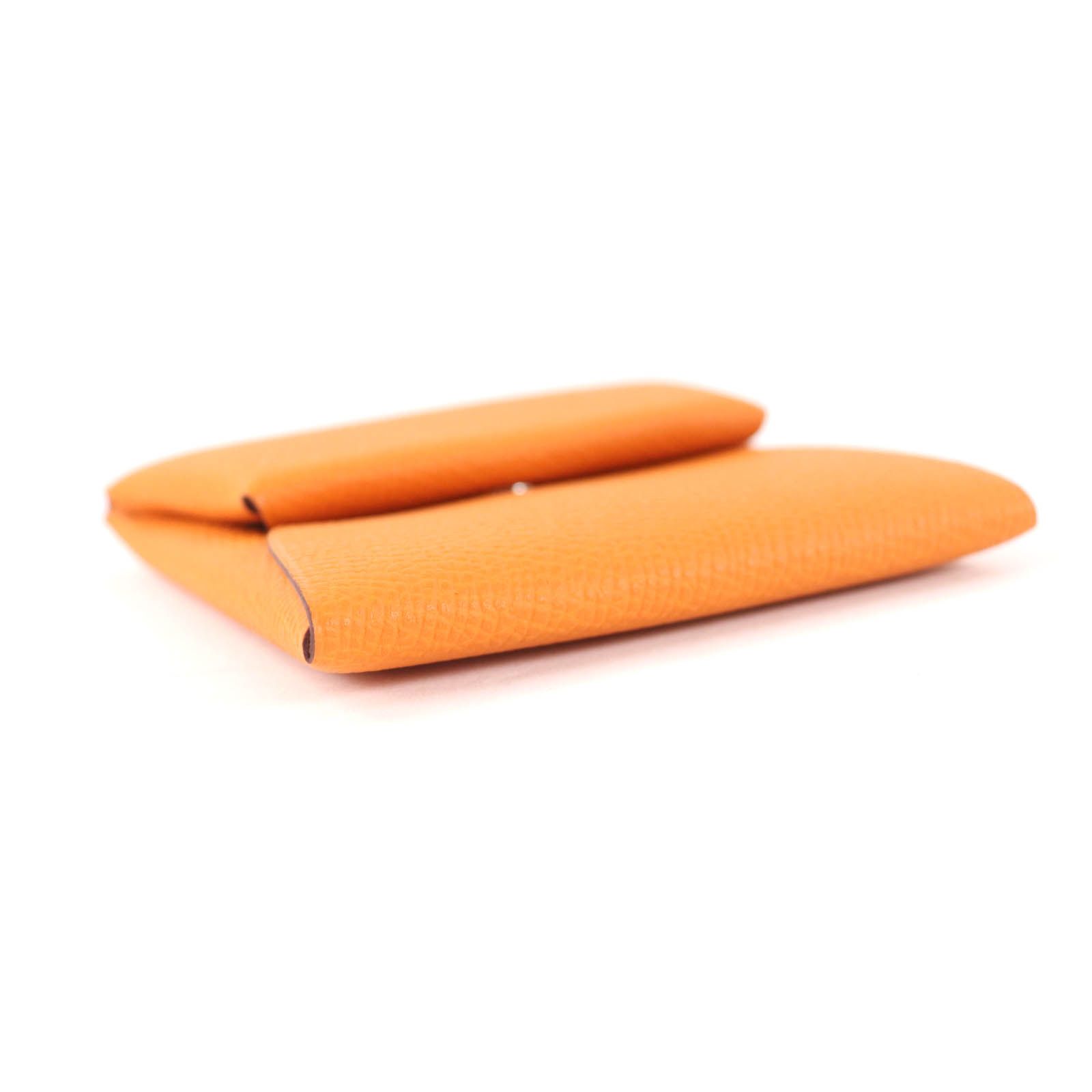 未使用品☆HERMES エルメス バスティア オレンジ ヴォーエプソン