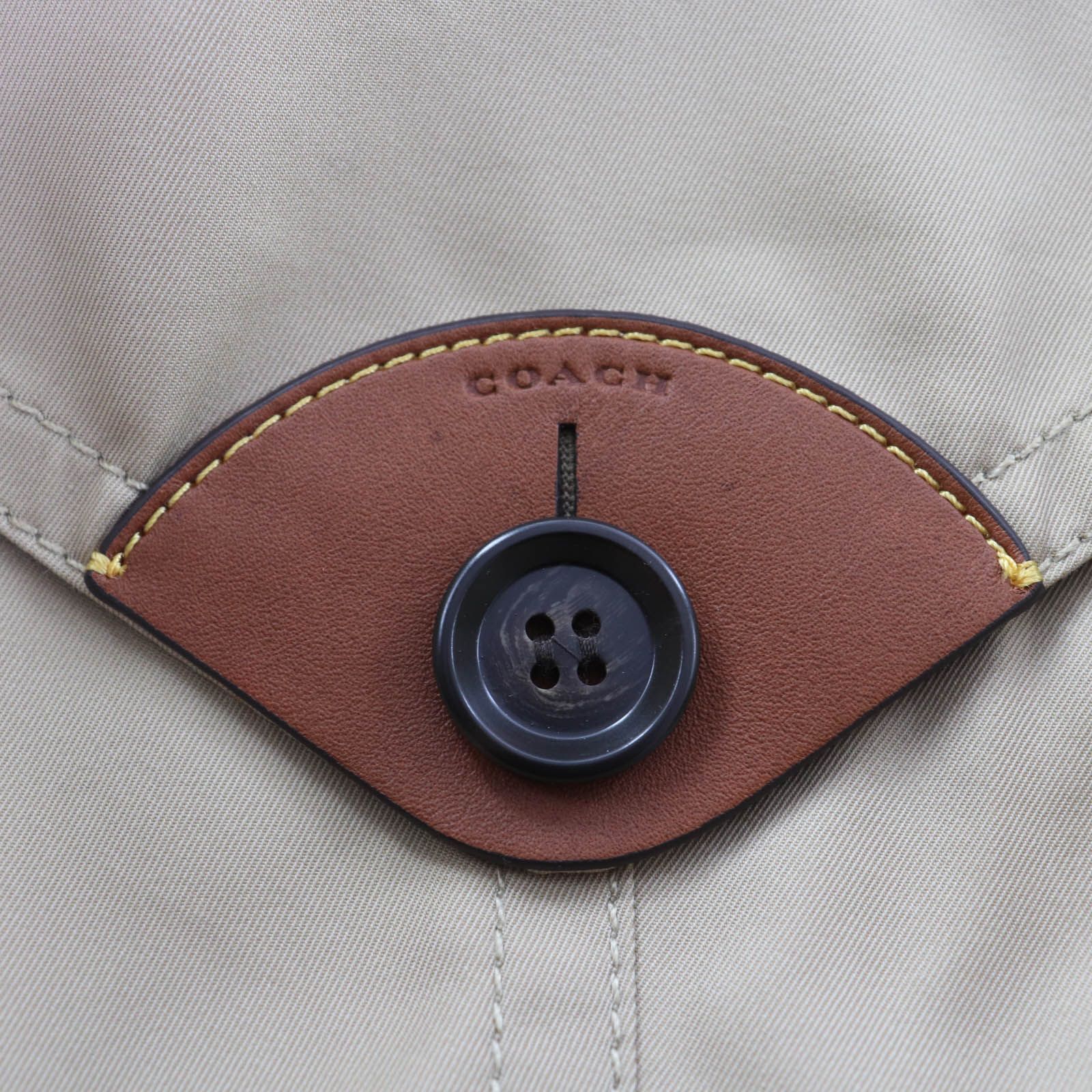 極美品☆COACH コーチ F33868 ベルト付 裏地シグネチャー レオパード柄  