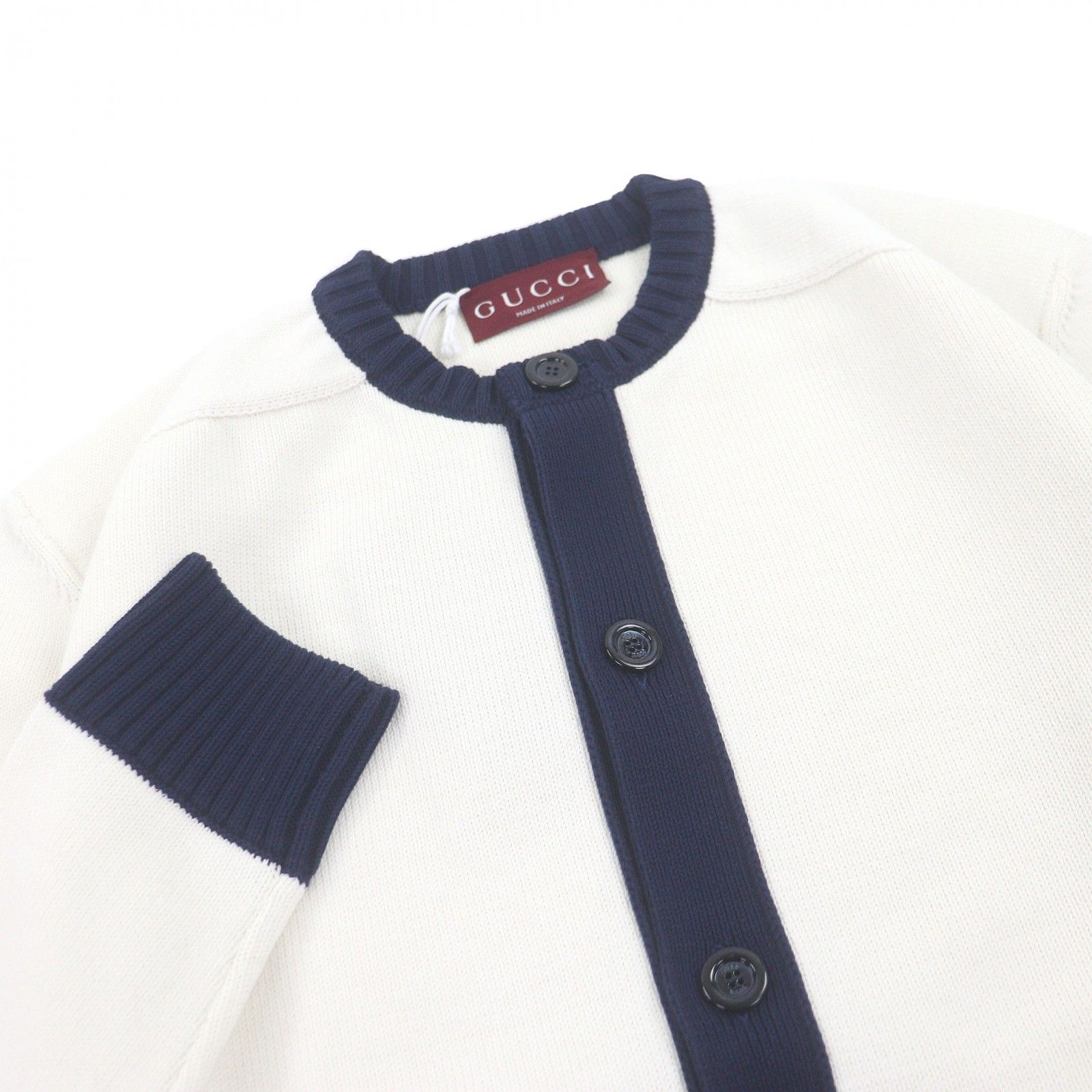 未使用品□GUCCI グッチ 25SS 814520 コットン100％ ロゴ入り インター