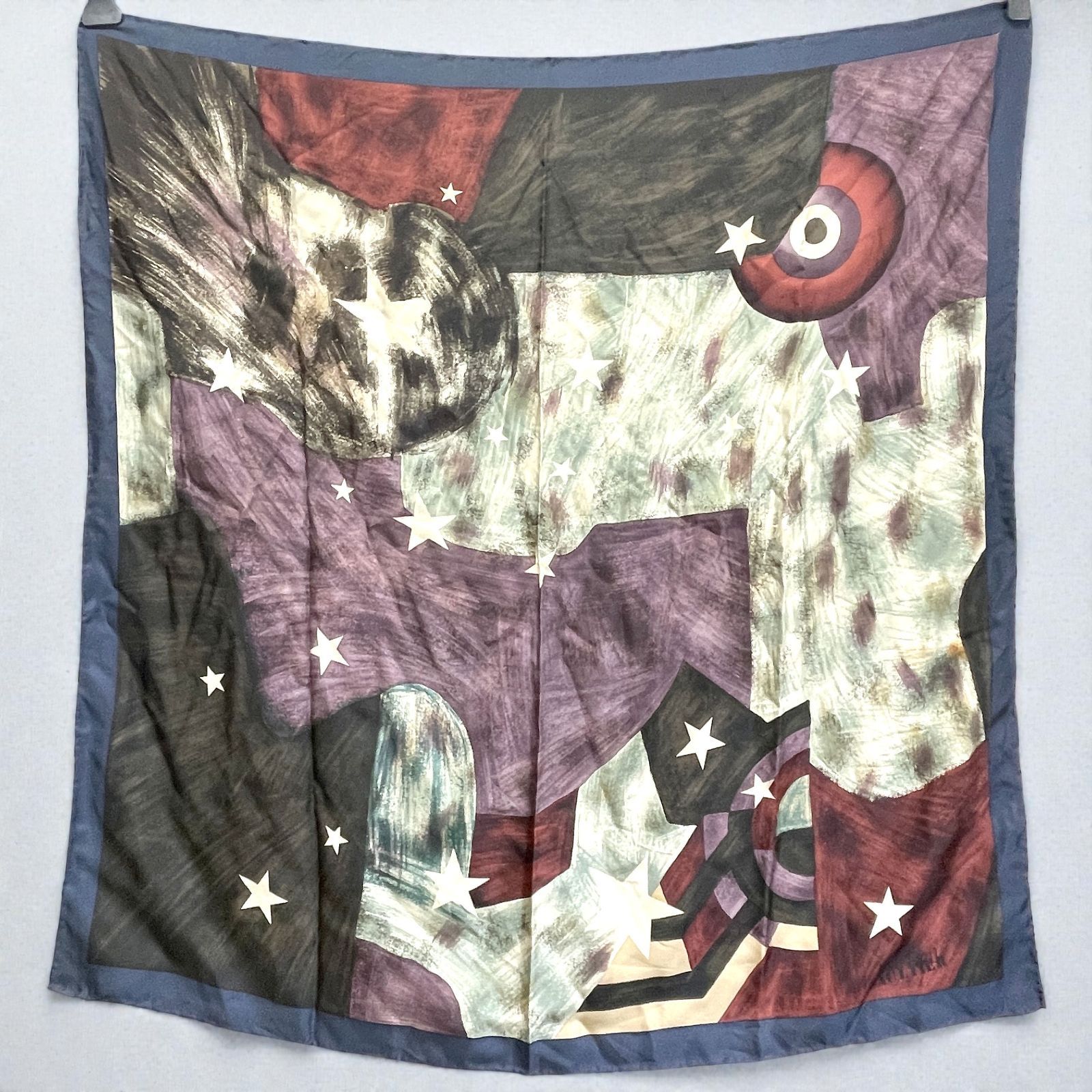 JeanPaul GAULTTER 絵画　大判ストール　MOONBAT 毛シルク JeanPaul GAULTTER 絵画 大判ストール MOONBAT 毛シルク Paul Jean