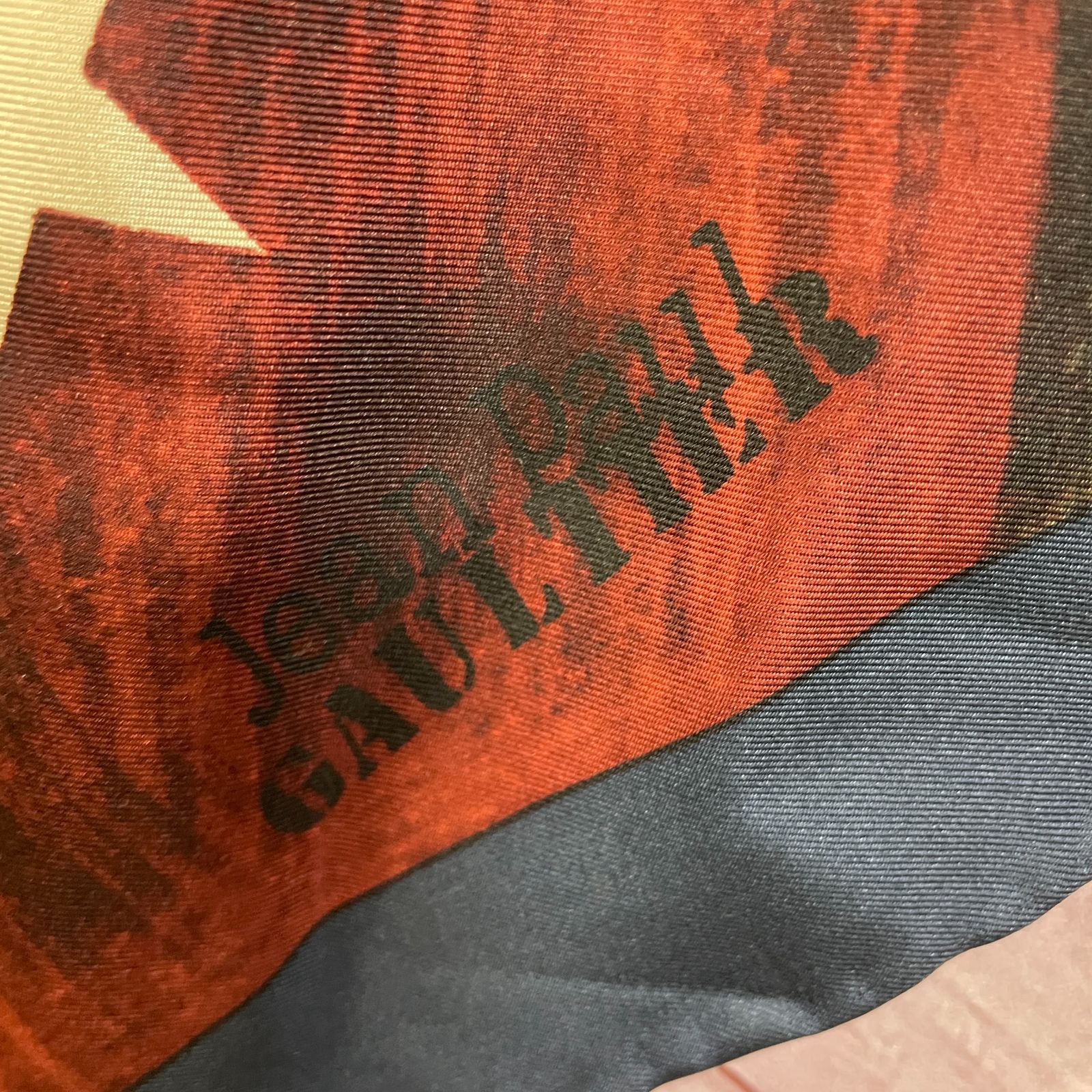 Jean Paul Gaultier ジャンポールゴルチエ シルク 大判スカーフ
