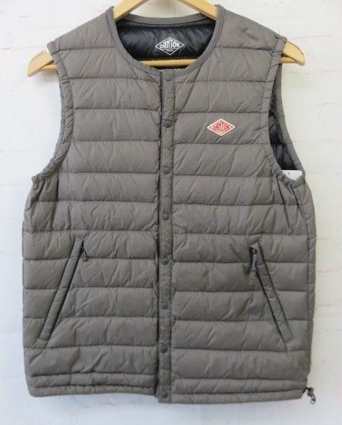 中古】DANTON ﾀﾞﾝﾄﾝ ﾍﾞｽﾄ ｲﾝﾅｰﾀﾞｳﾝﾍﾞｽﾄ JD-8752 ｸﾞﾚｰ 38(S) 991845833