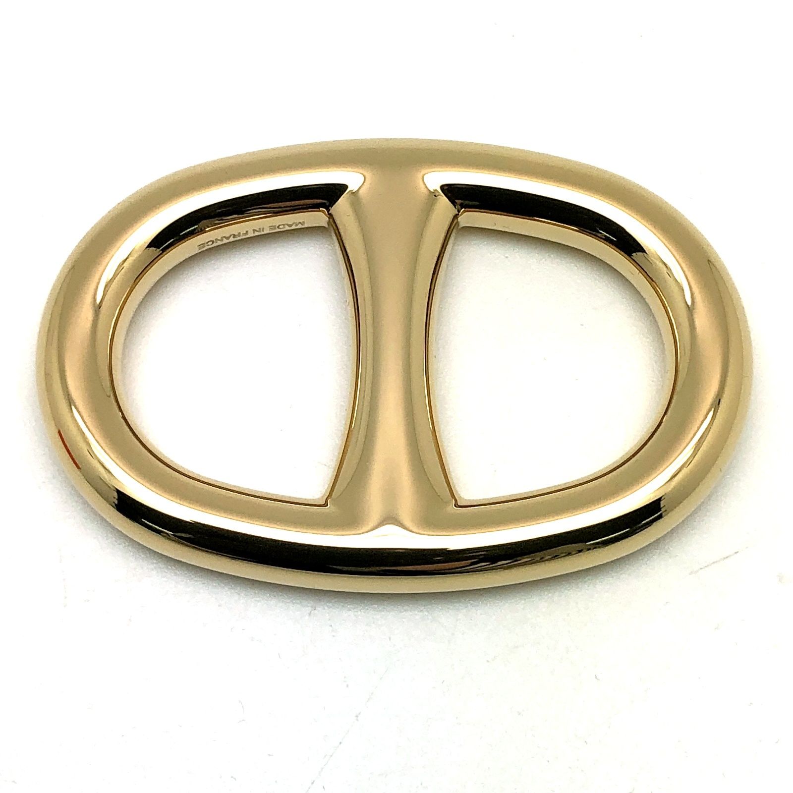 HERMES エルメス スカーフリング 90 シェーヌ・ダンクル パーマブラス