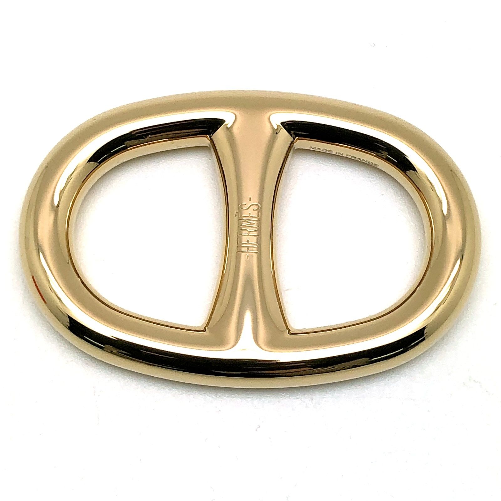 HERMES エルメス スカーフリング 90 シェーヌ・ダンクル パーマブラス