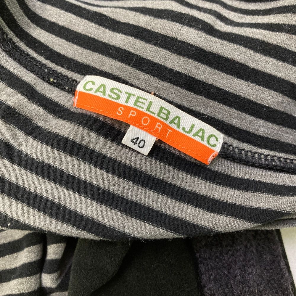サイズ：40 CASTELBAJAC カステルバジャック 切替 ワンピース ボーダー