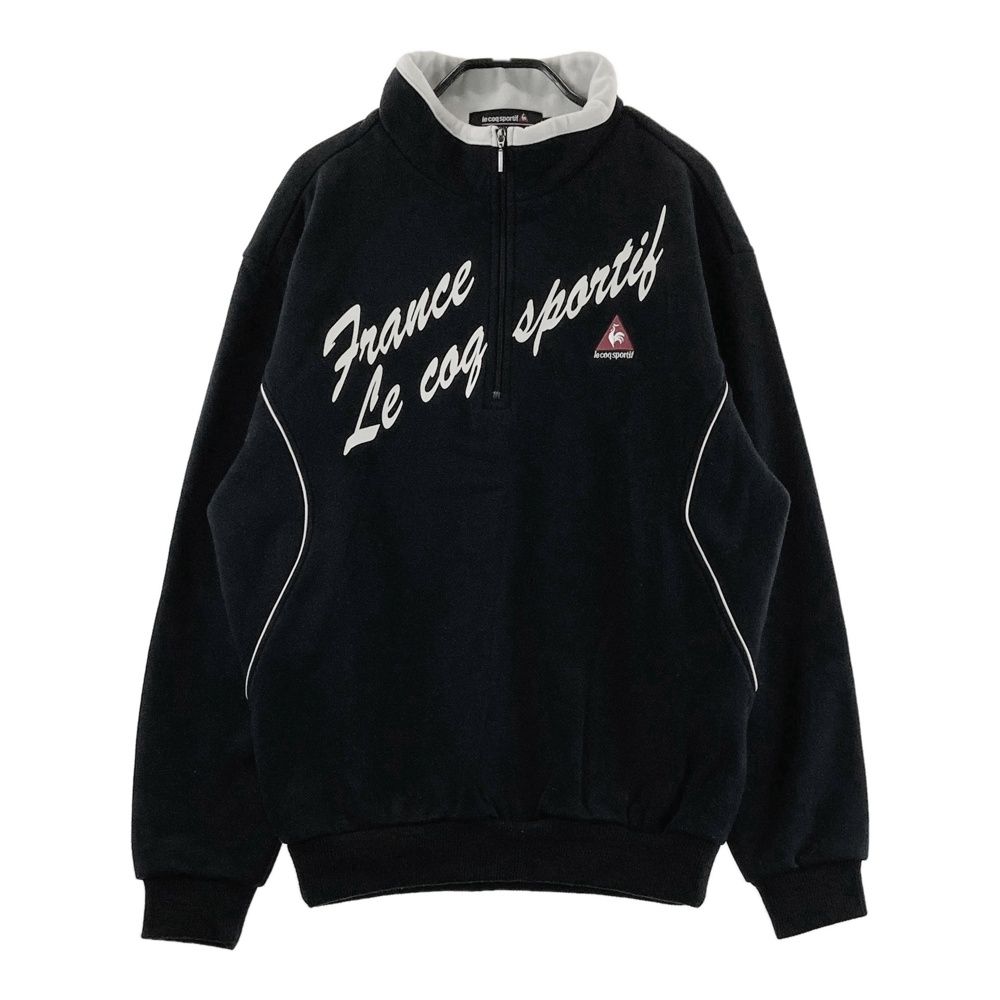 サイズ：M LE COQ GOLF ルコックゴルフ 裏起毛ハーフジップスウェット